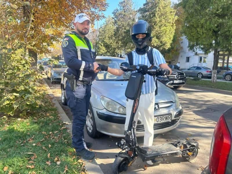 Acțiune pentru prevenirea accidentelor rutiere în care sunt implicați utilizatorii de trotinete electrice