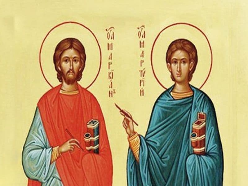 SINAXAR – 25 Octombrie – Sfinţii Mucenici Marcian şi Martirie; Sfânta Tavita