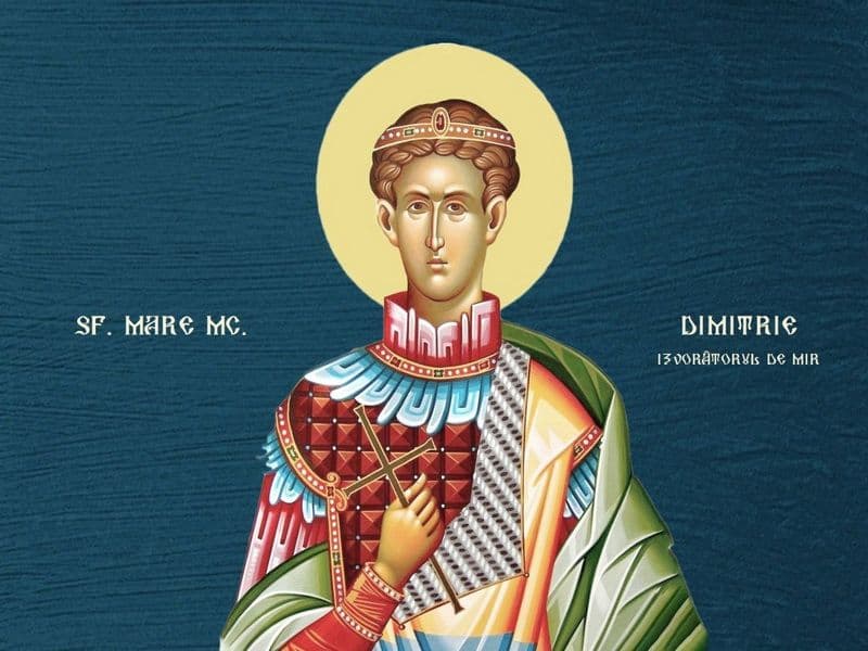 SINAXAR – 26 Octombrie – Sf. Mare Mc. Dimitrie, Izvorâtorul de Mir