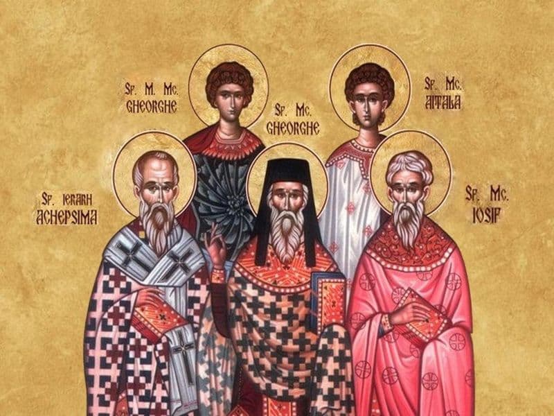 SINAXAR – 3 Noiembrie – Sf. Sfinţiţi Mc. Achepsima, Iosif şi Aitala 