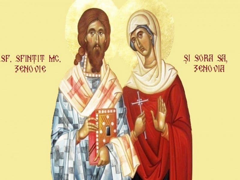 SINAXAR – 30 Octombrie – Sf. Sfinţit Mc. Zenovie şi sora sa, Zenovia; Sf. Ap. Cleopa