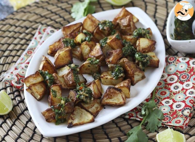 Cartofi copți cu chimichurri