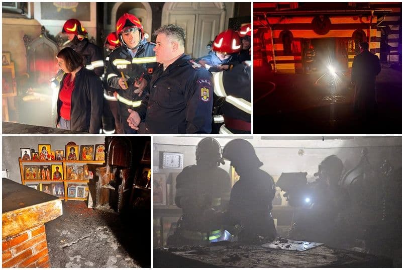 Pompierii au stabilit cauza probabilă a incendiului de la Biserica „Adormirea Maicii Domnului” din Dorohoi
