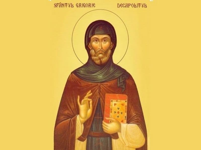 SINAXAR – 20 Noiembrie – Sfântul Cuvios Grigorie Decapolitul