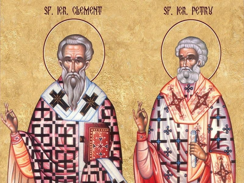 SINAXAR – 24 Noiembrie – Sfinții Mc. Clement, Episcopul Romei, şi Petru, Episcopul Alexandriei 