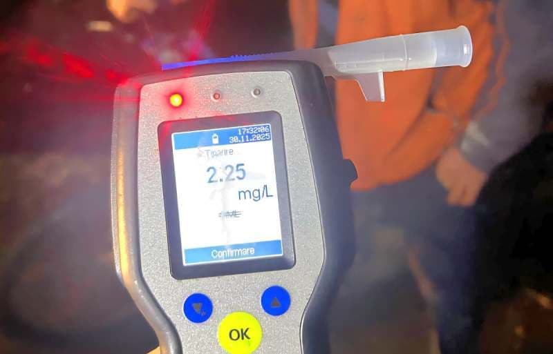 Alcoolemie uriașă înregistrată la Dorohoi în minivacanța de 1 Decembrie