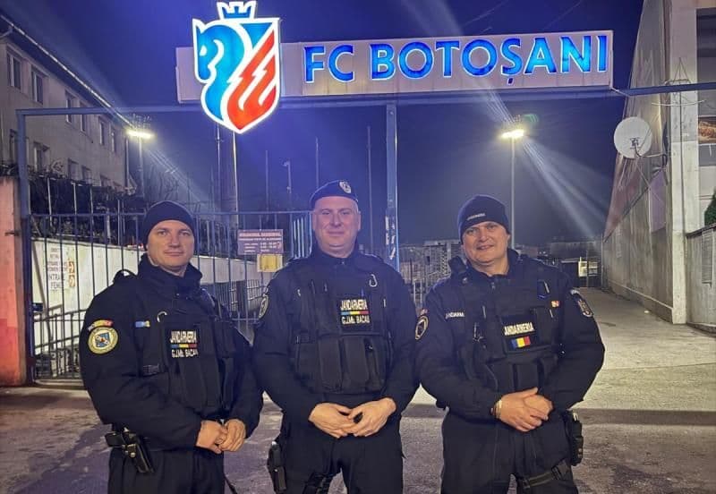 Măsuri de ordine publică pentru meciul de fotbal dintre F.C. Botoșani și Rapid București