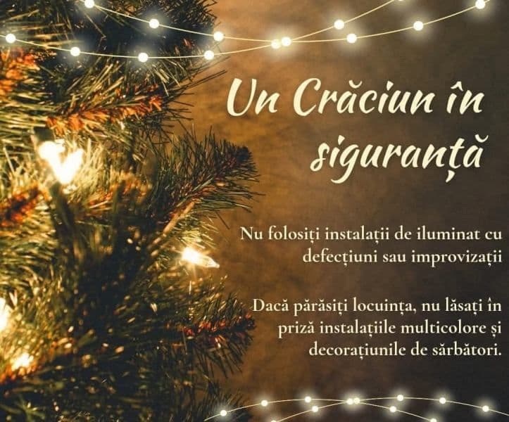 Măsuri de siguranță la împodobirea bradului