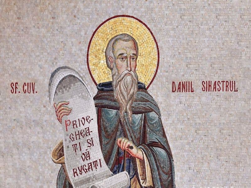 SINAXAR – 18 Decembrie – Sf. Cuv. Daniil Sihastrul; Sf. Mc. Sebastian şi Zoe