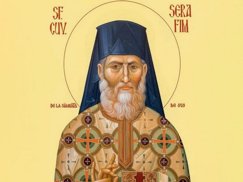 SINAXAR – 20 Decembrie – Sfântul Cuvios Serafim de la Sâmbăta de Sus