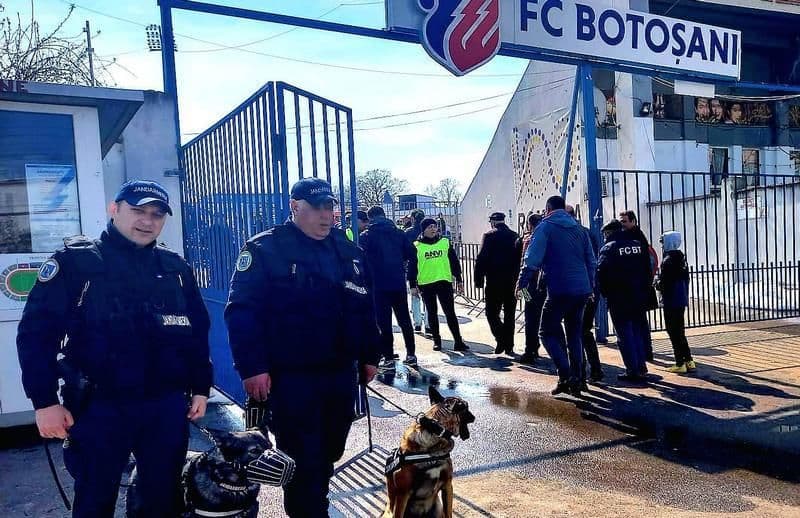 Măsuri de ordine publică pentru meciul de fotbal dintre F.C. Botoșani și CFR Cluj 