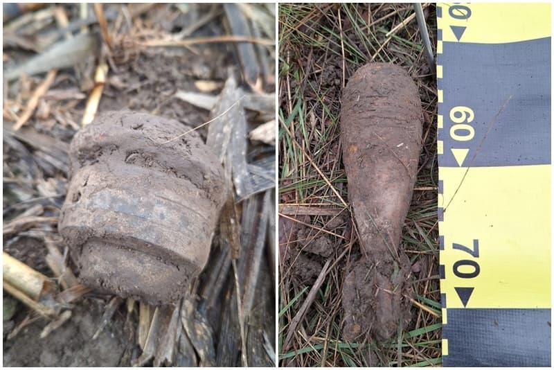 Bombă de aruncător și focos fuzant de artilerie descoperite în comuna Curtești