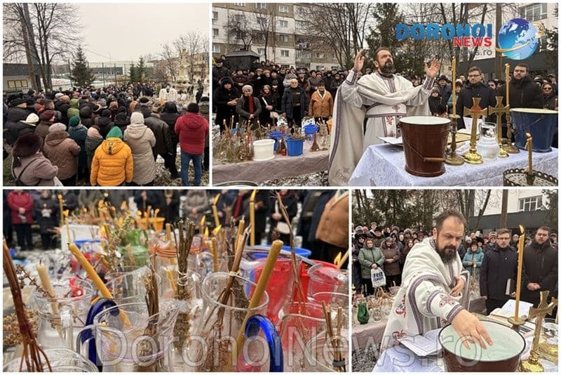 Bobotează 2026: Credincioșii din Dorohoi și împrejurimi au primit Agheasma Mare - FOTO