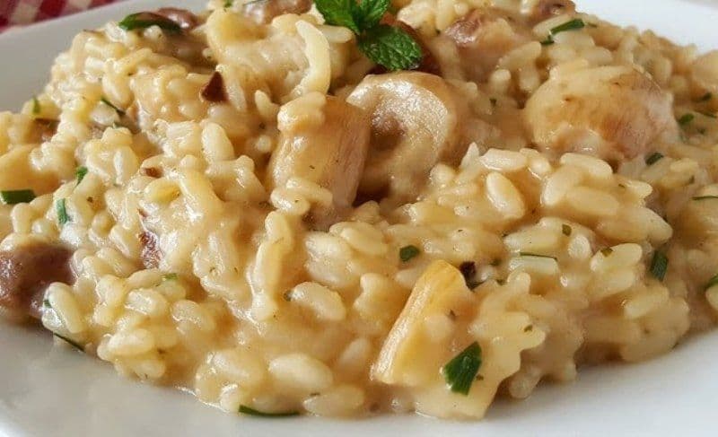 Risotto super cremos cu ciuperci
