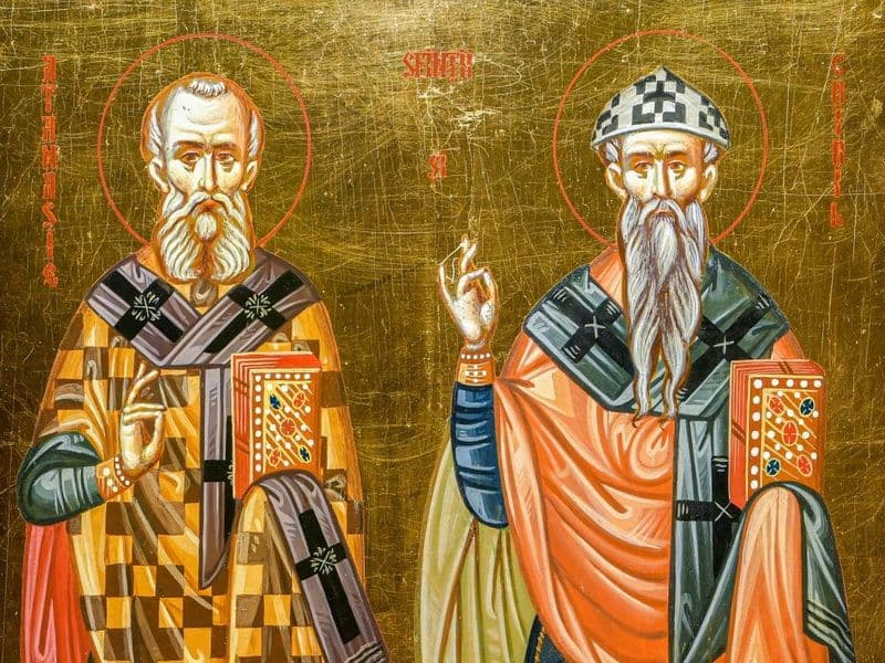 SINAXAR – 18 Ianuarie – Sf. Ier. Atanasie şi Chiril, arhiepiscopii Alexandriei