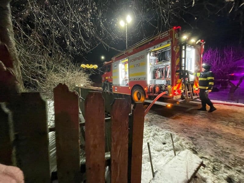 Incendiu violent produs în Vorniceni din cauza unui coș de fum neprotejat termic