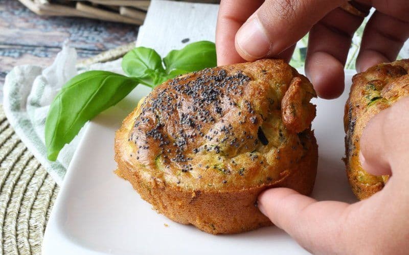 Brioșe cu dovlecel în friteuza cu aer