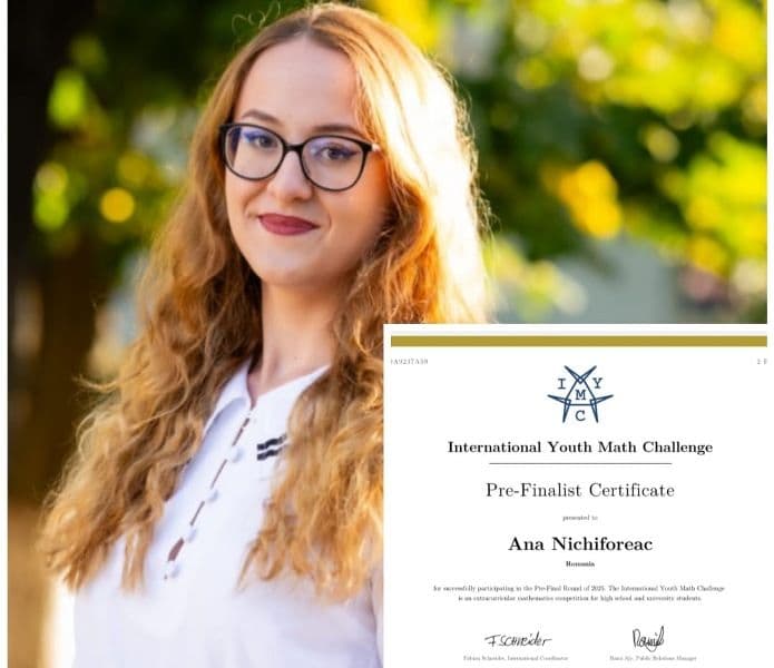 Eleva Nichiforeac Ana în finala prestigiosului concurs International Youth Math Challenge