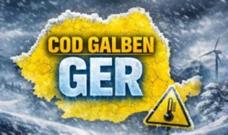 Codul Galben de ger pentru județul Botoșani a fost prelungit