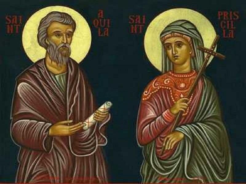 SINAXAR – 13 Februarie – Sf. Cuv. Martinian; Sf. Ap. Acvila şi soţia sa, Priscila