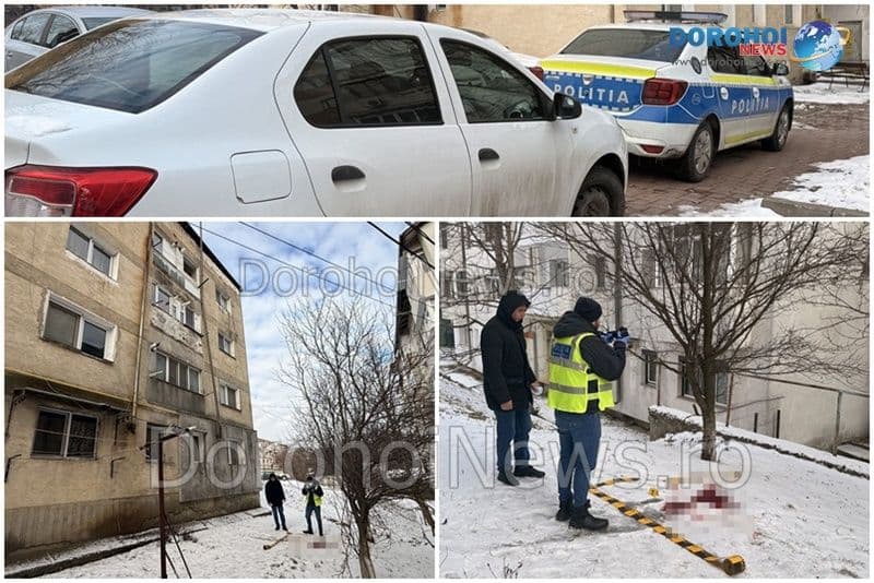 Caz tragic la Dorohoi! O femeie a decedat după ce a căzut de la etajul trei al unui bloc