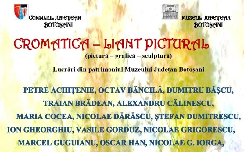 Comunicat de presă – expoziția „Cromatica – liant pictural”