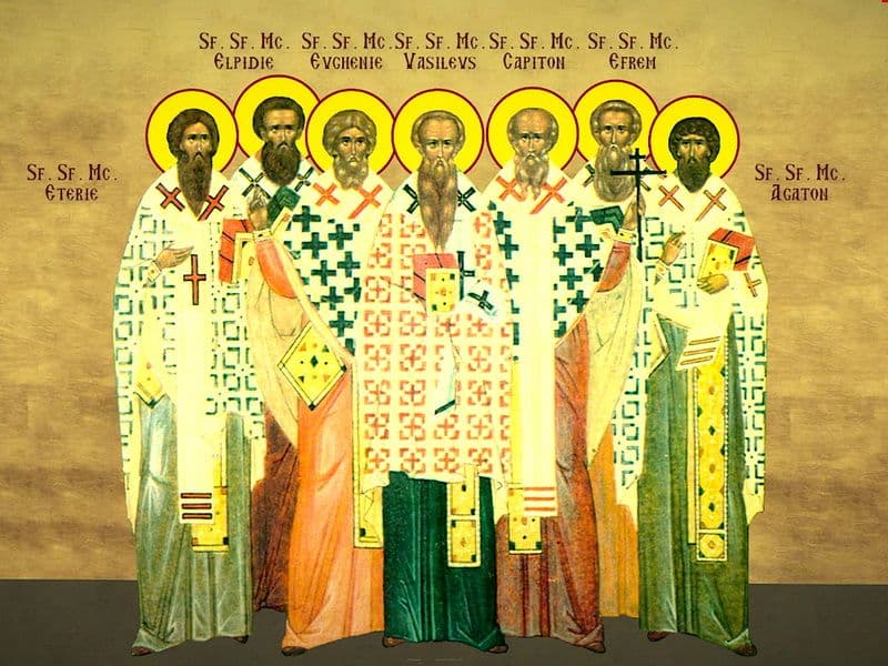 SINAXAR – 7 Martie – Sf. Sfinţiţi Mc. Efrem, Episcopul Tomisului