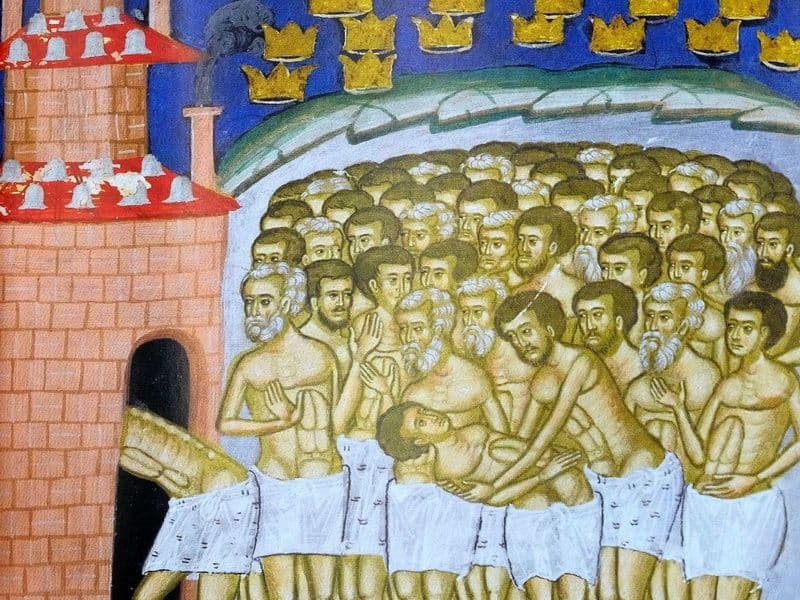 SINAXAR – 9 Martie – Sfinţii 40 de Mucenici din Sevastia 
