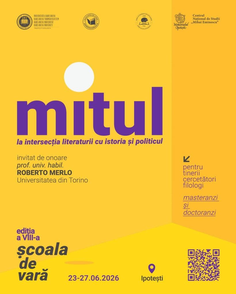 Școala de vară pentru tinerii cercetători filologi (masteranzi și doctoranzi) – Ipotești