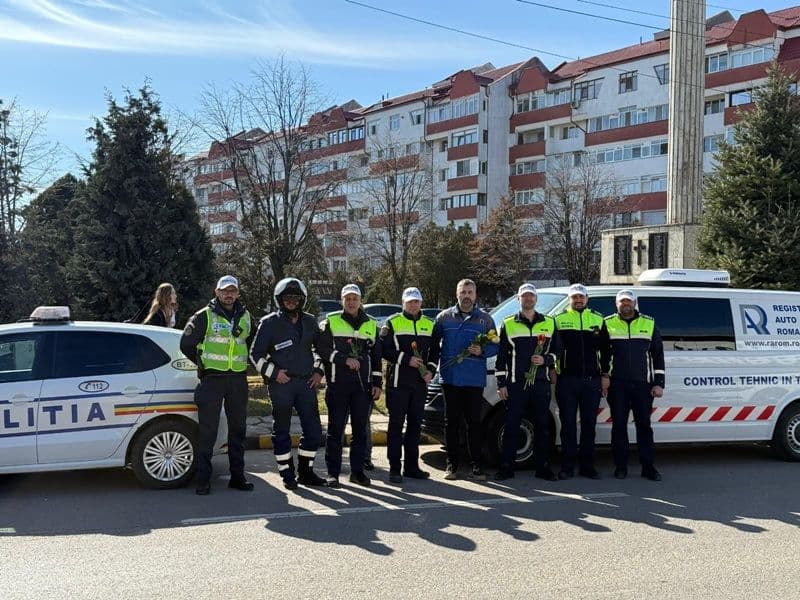 Gest de apreciere în trafic oferit de polițiștii botoșăneni