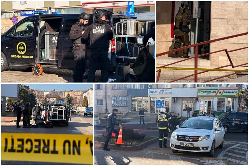 Desfășurare de forțe la Dorohoi după ce un bărbat a lăsat un pachet suspect în incinta BRD