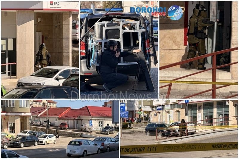 Pirotehniștii au deschis bagajul suspect de la BRD Dorohoi. În interior se aflau bunuri personale, alimente și electronice