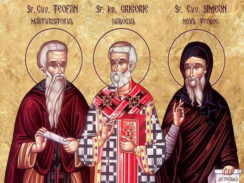 SINAXAR – 12 Martie – Sfântul Cuvios Teofan Mărturisitorul; Sfântul Ierarh Grigorie Dialogul