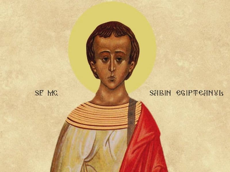 SINAXAR – 16 Martie – Sf. Mc. Sabin Egipteanul