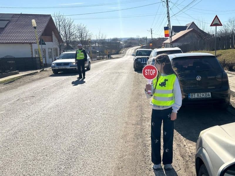 Patrula Școlară - Activitate de educație rutieră la Mileanca
