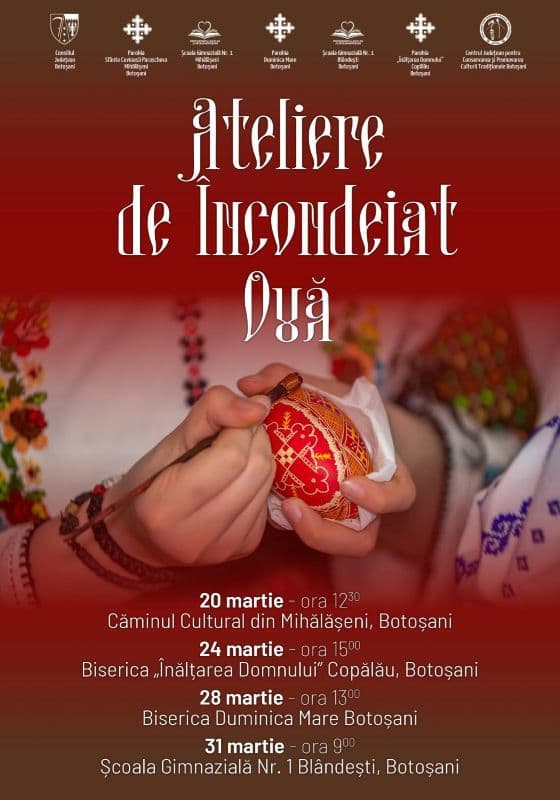 Ateliere de „Încondeiat Ouă” organizate în județul Botoșani
