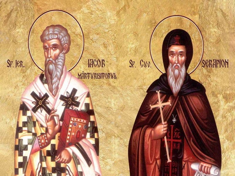 SINAXAR – 21 Martie – Sfântul Ierarh Iacob Mărturisitorul; Sfântul Cuvios Serapion