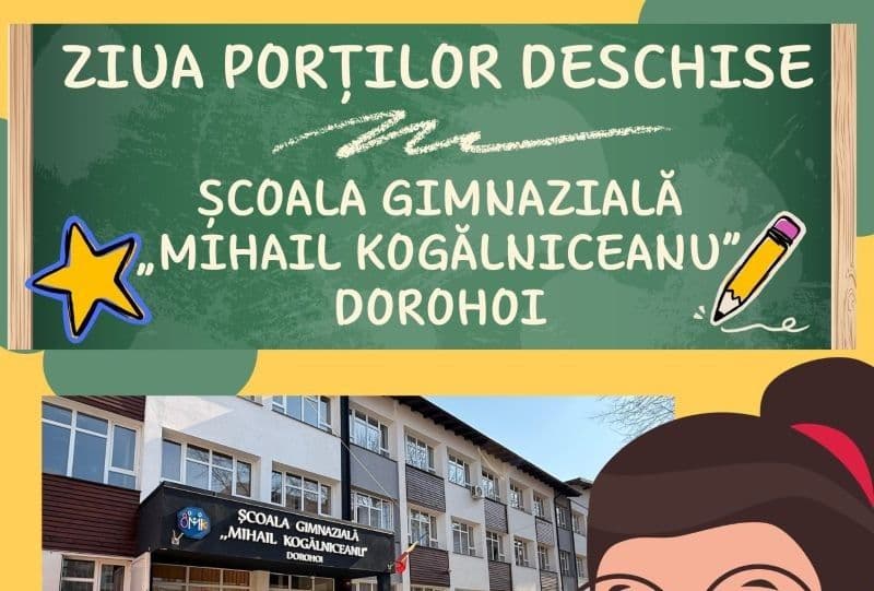 Primii pași spre cunoaștere pentru viitorii școlari: Ziua Porților Deschise la Școala Gimnazială „Mihail Kogălniceanu” Dorohoi