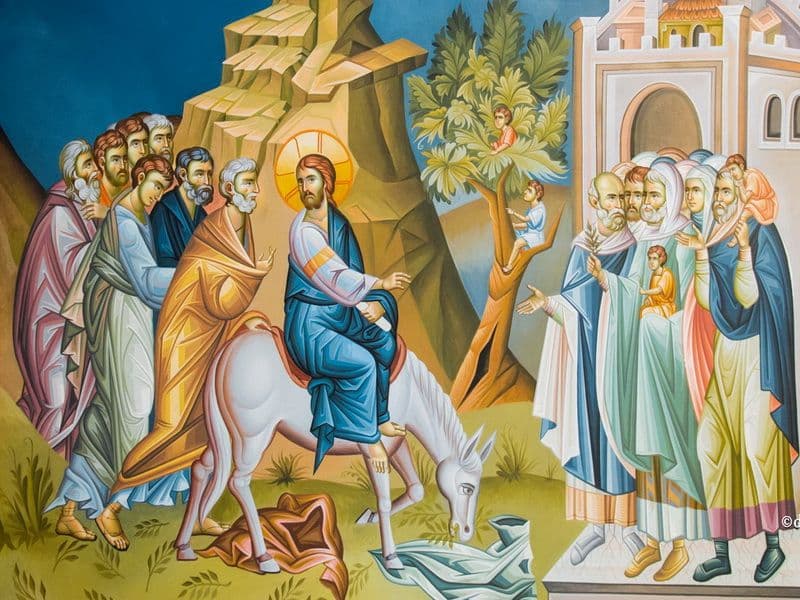 SINAXAR – 5 Aprilie – Intrarea Domnului în Ierusalim (Dezlegare la peşte)