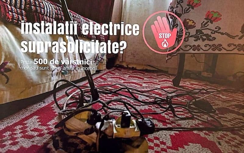 Nu suprasolicitați instalația electrică: pericol de incendiu!