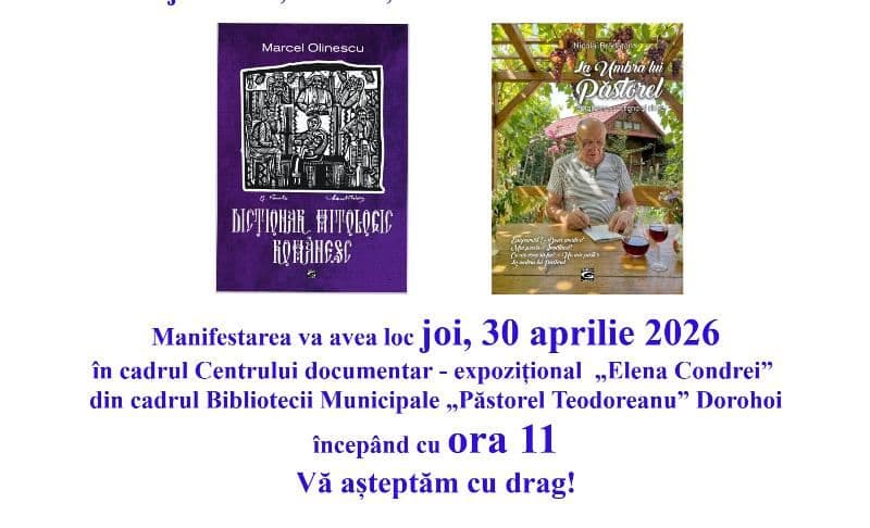 Lansare de carte la Biblioteca Municipală Dorohoi