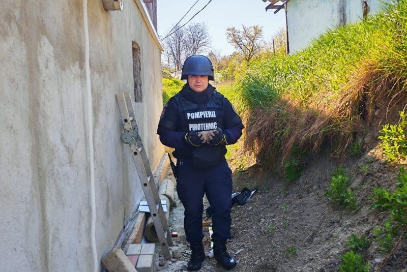 Proiectil descoperit într-o gospodărie din Botoșani