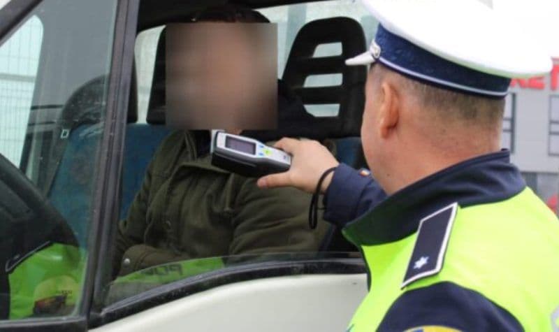 Șofer de 35 de ani din Dorohoi reținut pentru conducere sub influența alcoolului