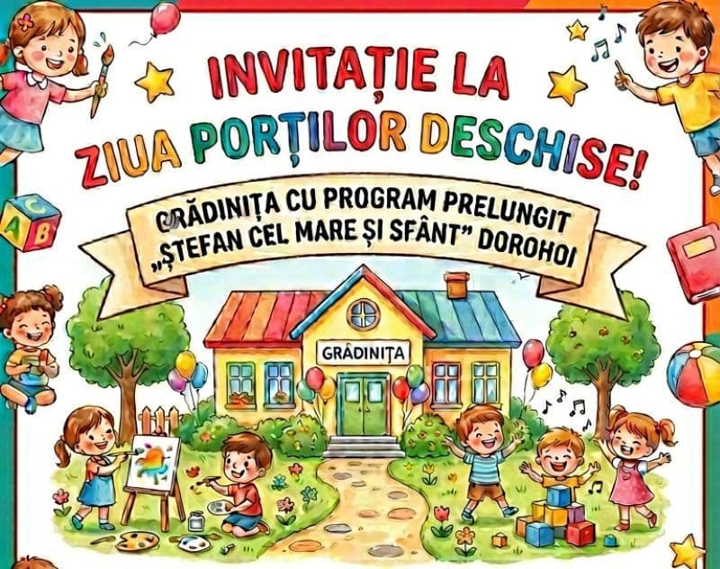 Grădinița „Ștefan cel Mare și Sfânt” Dorohoi își deschide porțile pentru viitorii preșcolari