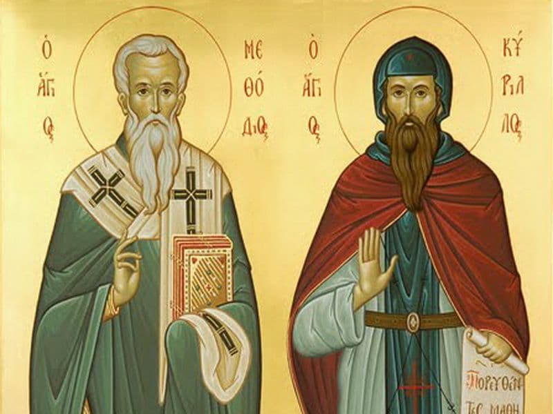SINAXAR – 11 Mai – Sfântul Ierarh Metodie şi Sfântul Cuvios Chiril, luminătorii slavilor