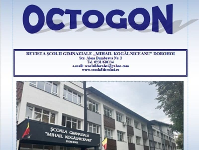 Revista „Octogon” a Gimnaziului Kogălniceanu Dorohoi urcă pe cea mai înaltă treaptă a podiumului la nivel județean