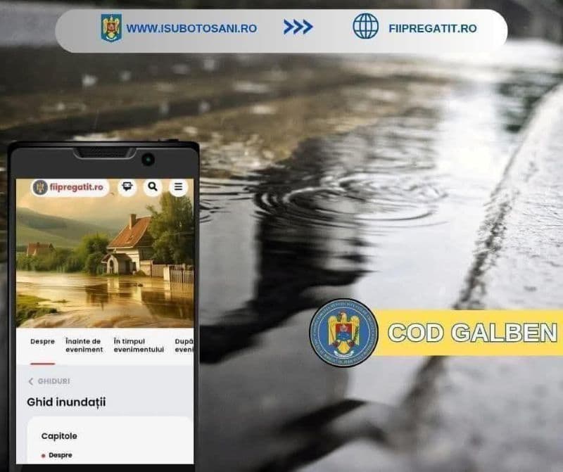 Atenție, Cod galben de ploi însemnate cantitativ!