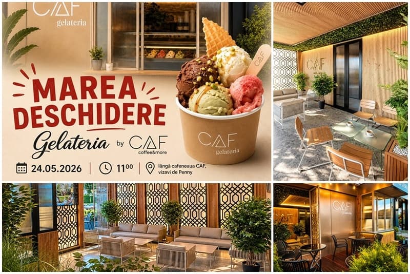 Oaza ta de relaxare se transformă: CAF Dorohoi deschide GELATERIE ARTIZANALĂ cu specific italian!