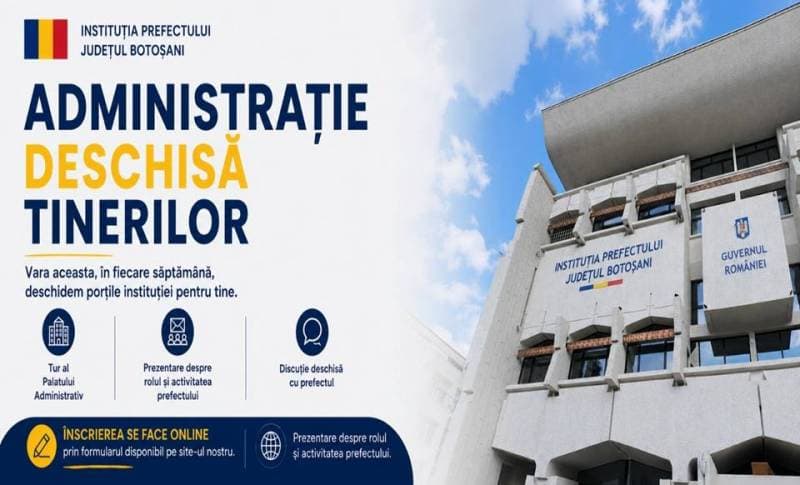 Instituția Prefectului invită elevii și studenții să descopere administrația din interior