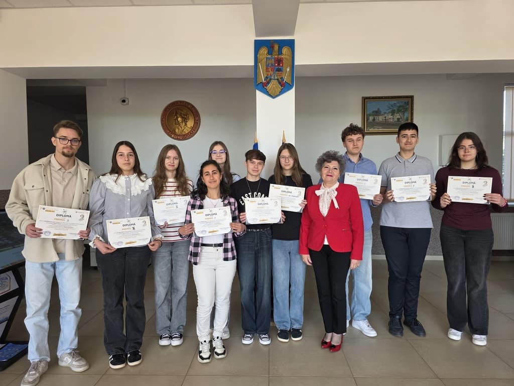 Elevii de la Liceul „Regina Maria”, Dorohoi, au strălucit la Concursul Național „Magda Petrovanu” - FOTO